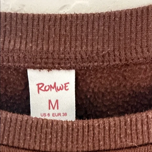 ROMWE Brown Bear Graphic Crewneck Sweater - Picture 3 of 4